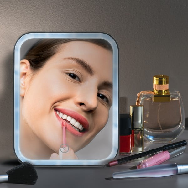 Lustro kosmetyczne z oświetleniem 15x20 cm Ania – MSV-image-1