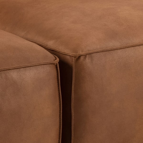 Koniakowy narożnik z imitacji skóry (lewostronny) Fairfield Kentucky – Bonami Selection-image-1