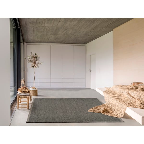Szary wełniany dywan Universal Kiran Liso, 80x150 cm-image-1