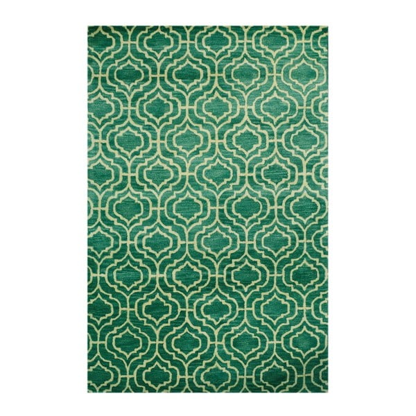 Dywan tuftowany ręcznie Dallas, 244x153cm, zielony