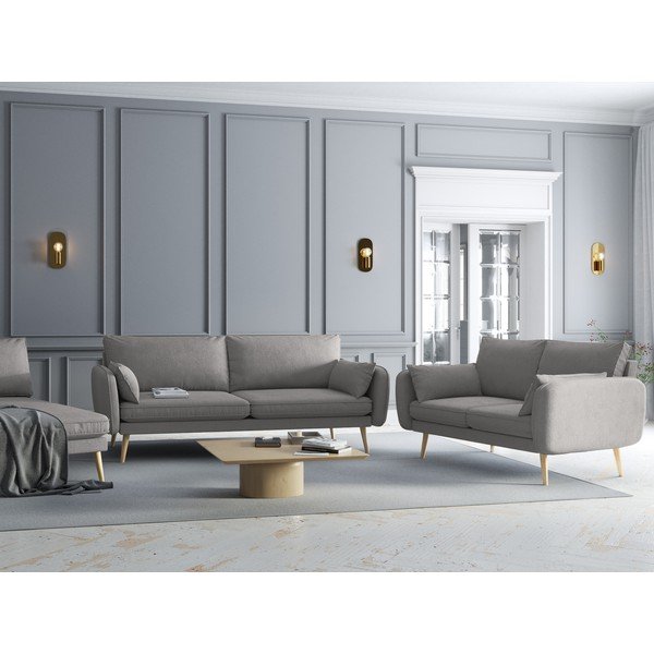 Szara sofa Kooko Home Lento, 228 cm-image-1