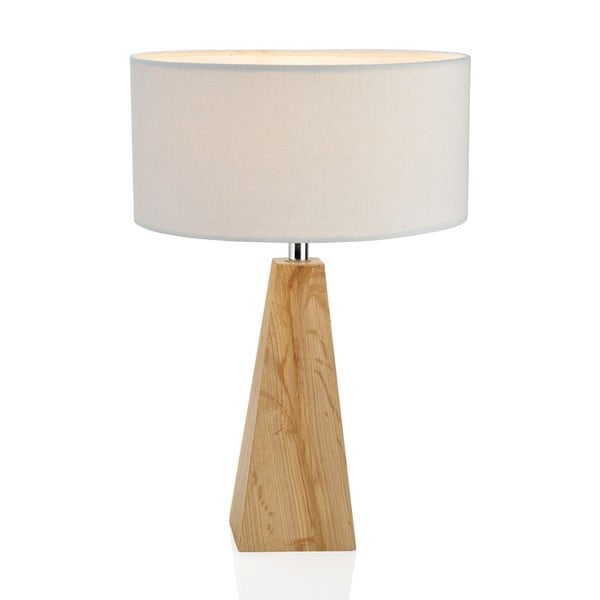 Drewniana lampa stołowa Conic