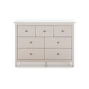 Biała niska komoda z litego drewna sosnowego 110x80 cm Berna – Marckeric