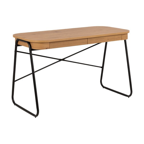 Biurko z blatem w dekorze dębu 60x120 cm Blueton – Actona-image-4