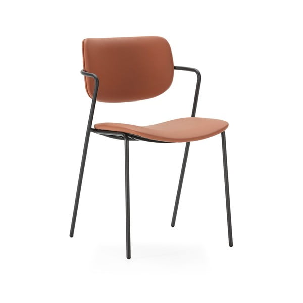 Ceglaste krzesła zestaw 2 szt. Maika – Marckeric