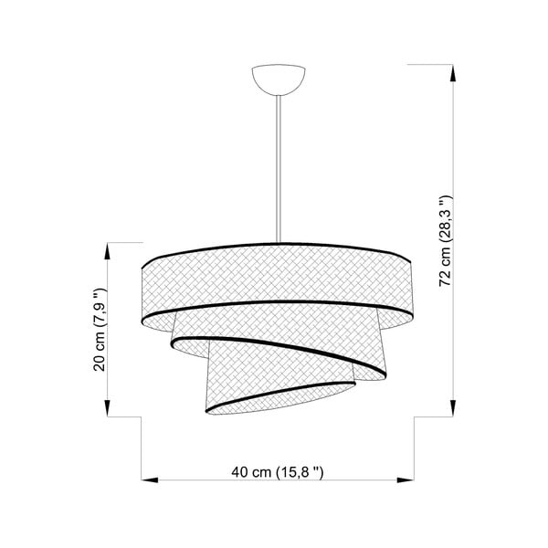 Lampa wisząca w różowo-złotym kolorze z tekstylnym kloszem ø 40 cm Couper – Opviq lights-image-3