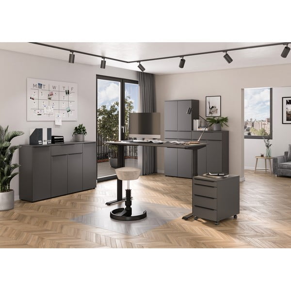 Antracytowa szafa 81x197 cm Mailand – Germania-image-4