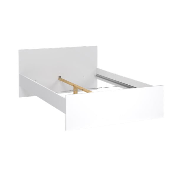 Białe łóżko dwuosobowe z płyty wiórowej bez stelaża 140x200 cm Naia – Tvilum-image-2
