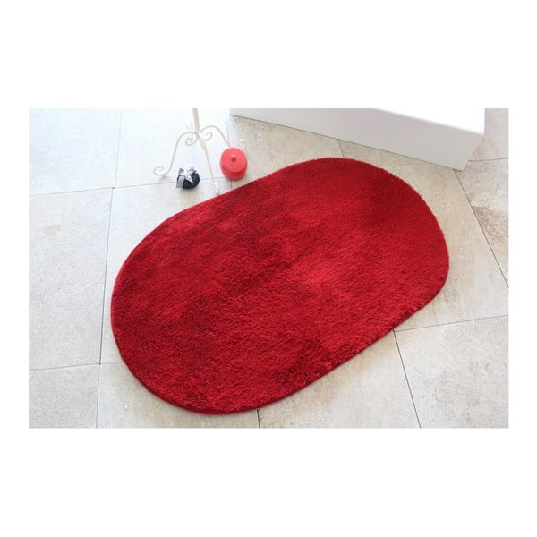 Czerwony dywanik łazienkowy Mismo Oro, 60x100 cm