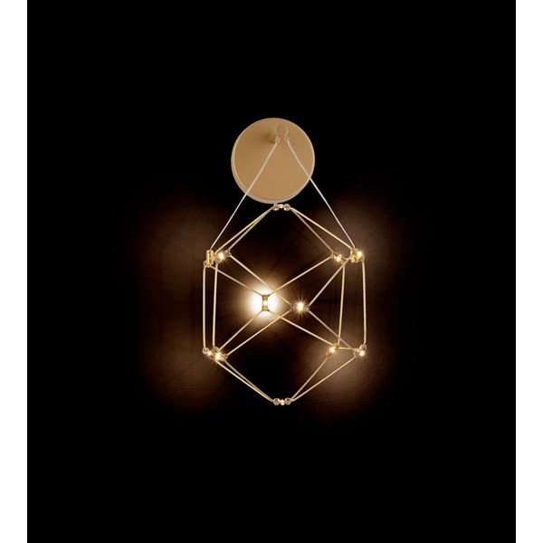 Aluminiowy kinkiet LED w kolorze złota Nebula – Nova Luce-image-3