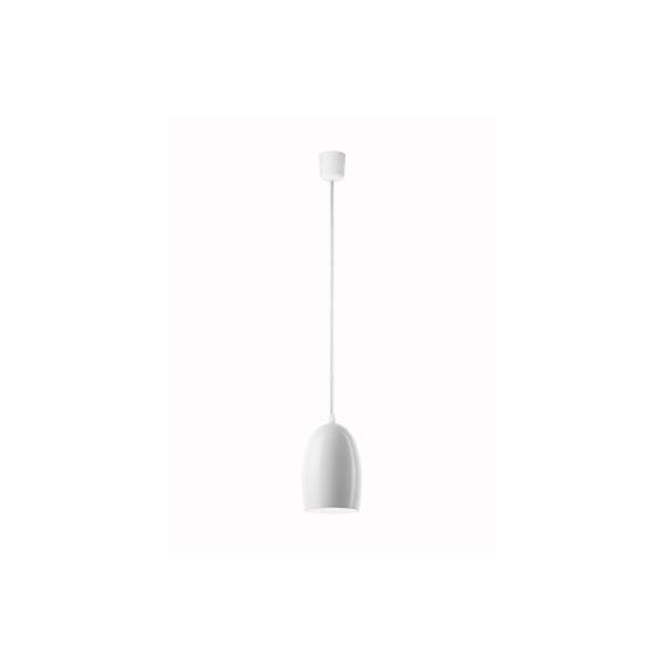 Biała błyszcząca lampa wisząca Sotto Luce UME Elementary 1S Glossy, ⌀ 13,5 cm
