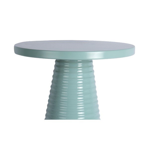 Metalowy okrągły stolik ø 40 cm Catania Ribbed – Leitmotiv-image-2