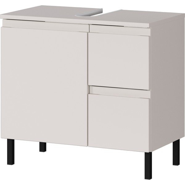 Kremowa niska szafka pod umywalkę 60x56 cm Salinas – Germania-image-2