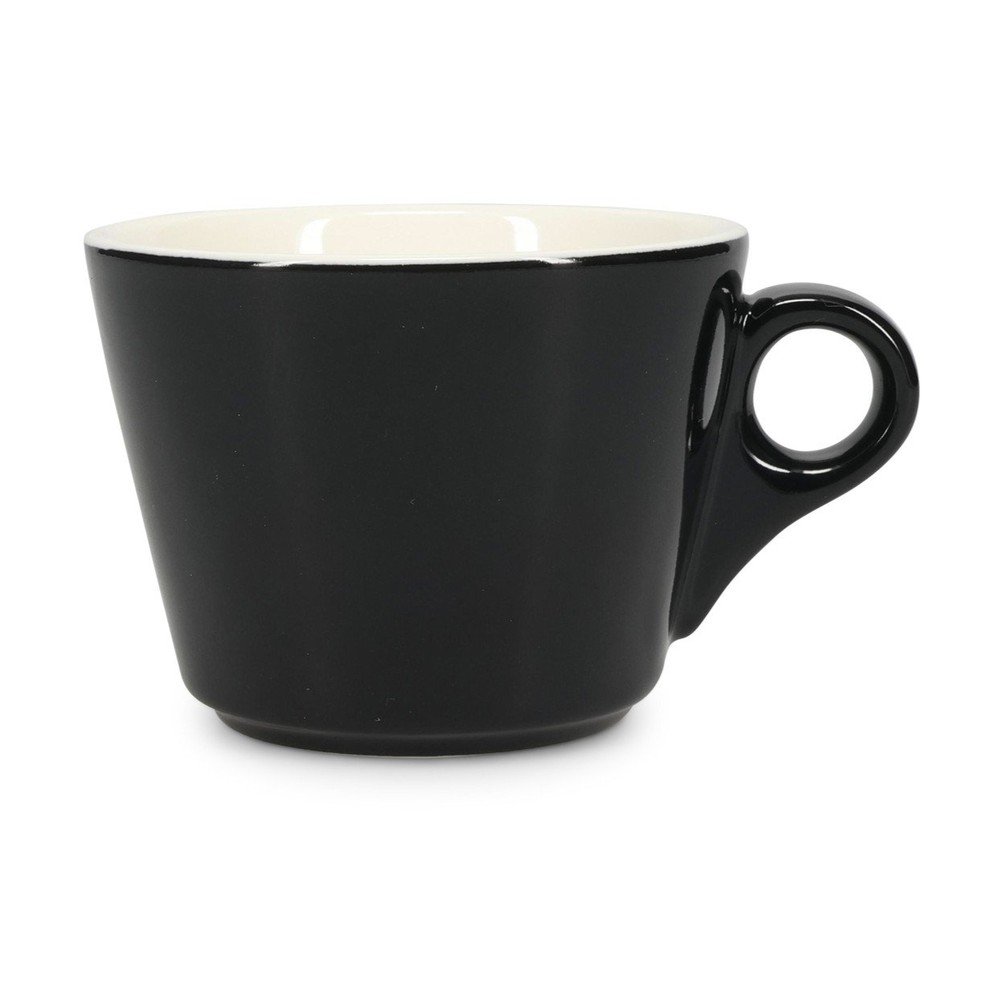Czarna porcelanowa filiżanka do cappuccino 160 ml Barista – BonBistro