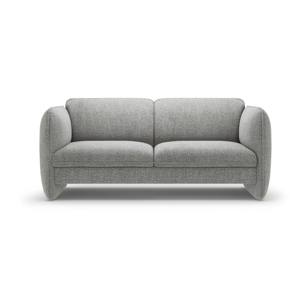 Jasnoszara sofa z tkaniny szenilowej 168 cm Georgia – Micadoni