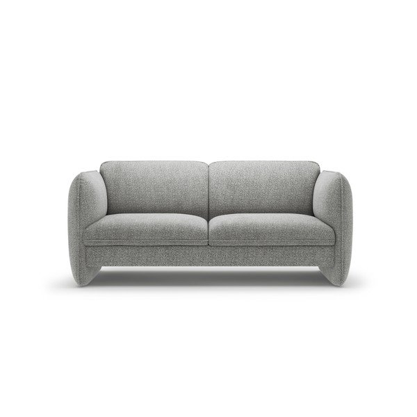 Jasnoszara sofa z tkaniny szenilowej 168 cm Georgia – Micadoni 