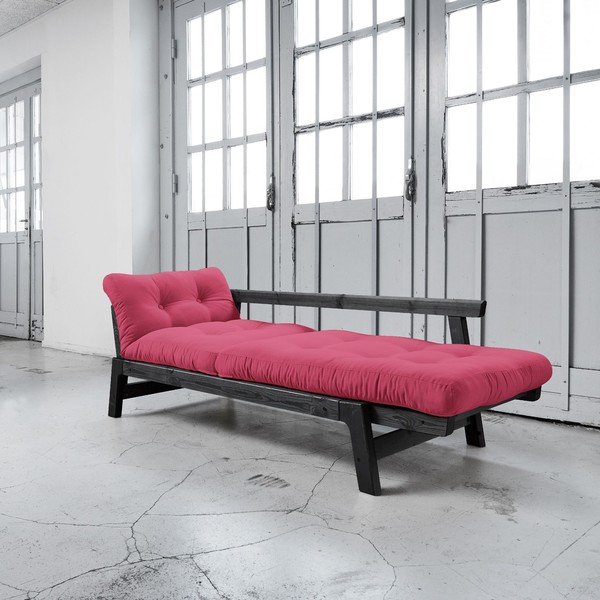 Sofa rozkładana Karup Step Black/Magenta-image-3