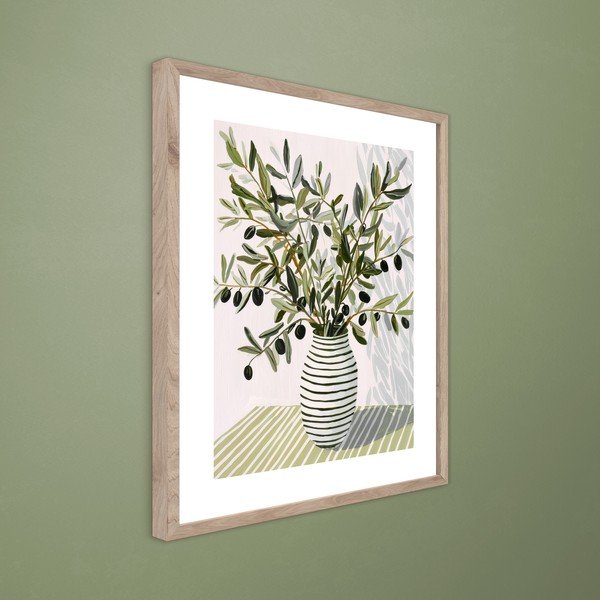 Obraz drukowany z ramą w zestawie 40x50 cm Olive Bunch II – Styler-image-3
