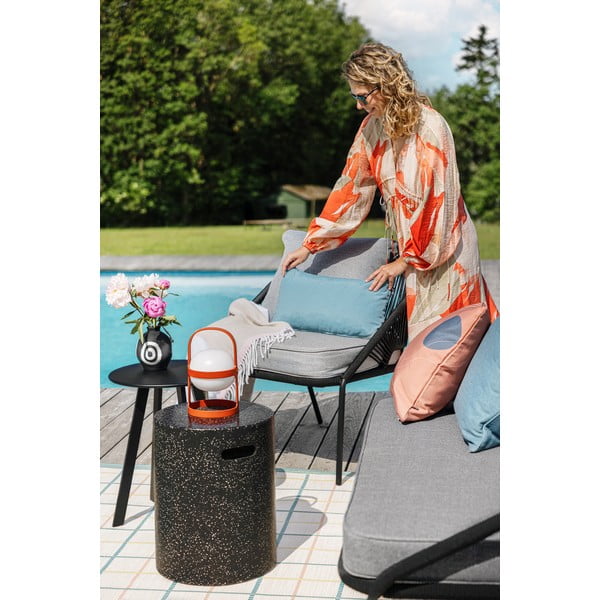 Czarna 2-osobowa sofa ogrodowa Bonami Selection North-image-2