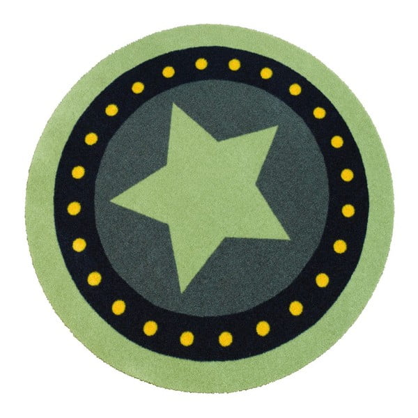 Zielony dywan dziecięcy Zala Living Deko Star,, ⌀ 100 cm