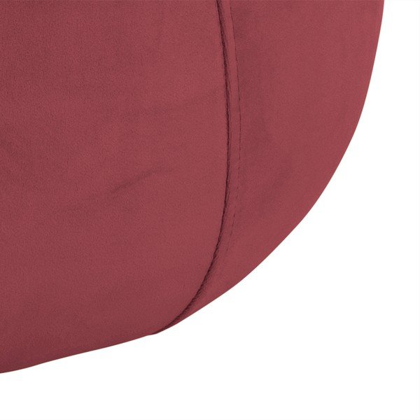 Koraloworóżowy aksamitny puf Actona Mie, ⌀ 60 cm-image-3