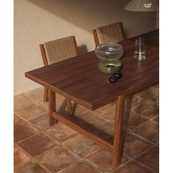 Stół ogrodowy z blatem z drewna akacjowego 100x200 cm Itani – Kave Home-image-3