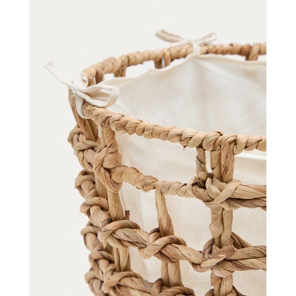 Koszyki z hiacyntu wodnego zestaw 2 szt. ø 38x38 cm Dilam – Kave Home-image-3