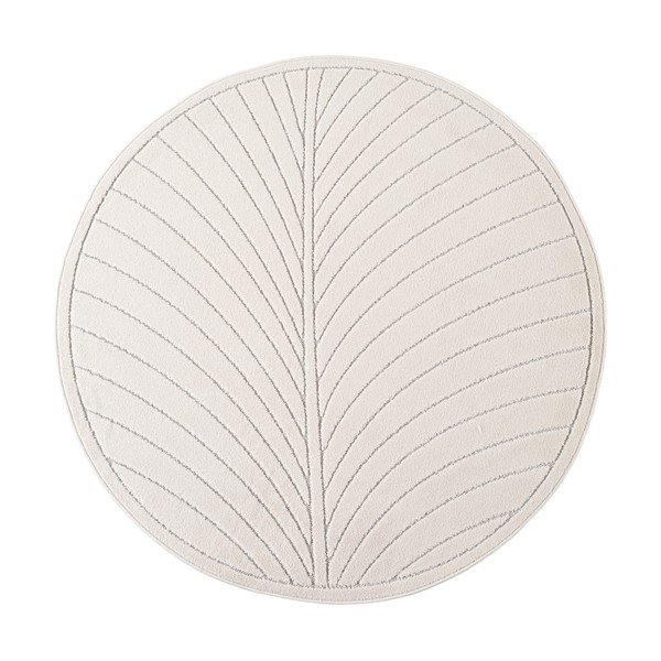 Kremowy okrągły dywan odpowiedni na zewnątrz ø 80 cm Nova 1204 – Ayyildiz Carpets