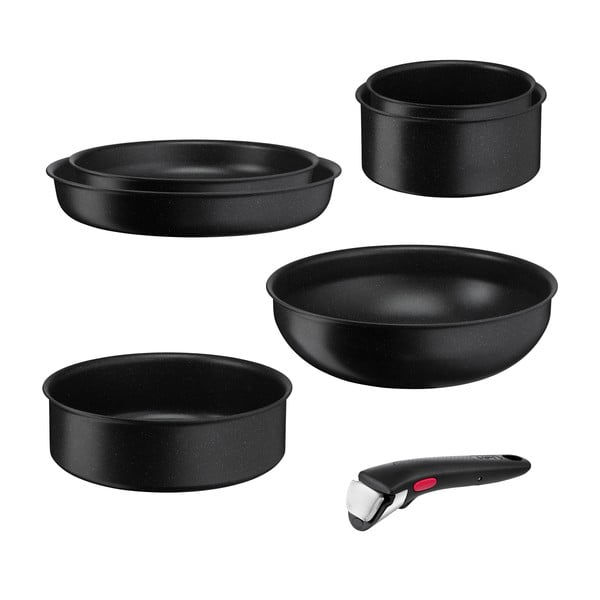 Zestaw garnków aluminiowych  7 szt. INGENIO Black stone L3998702 – Tefal-image-4