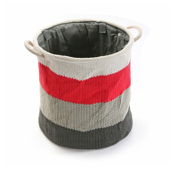 Kosz Stripes Knitted, 36x38 cm