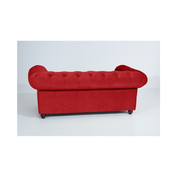 Czerwona sofa Max Winzer Orleans Velvet, 196 cm-image-4
