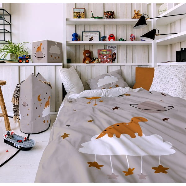 Pościel dziecięca z satyny bawełnianej Butter Kings Up In The Sky, 140x200 cm-image-1