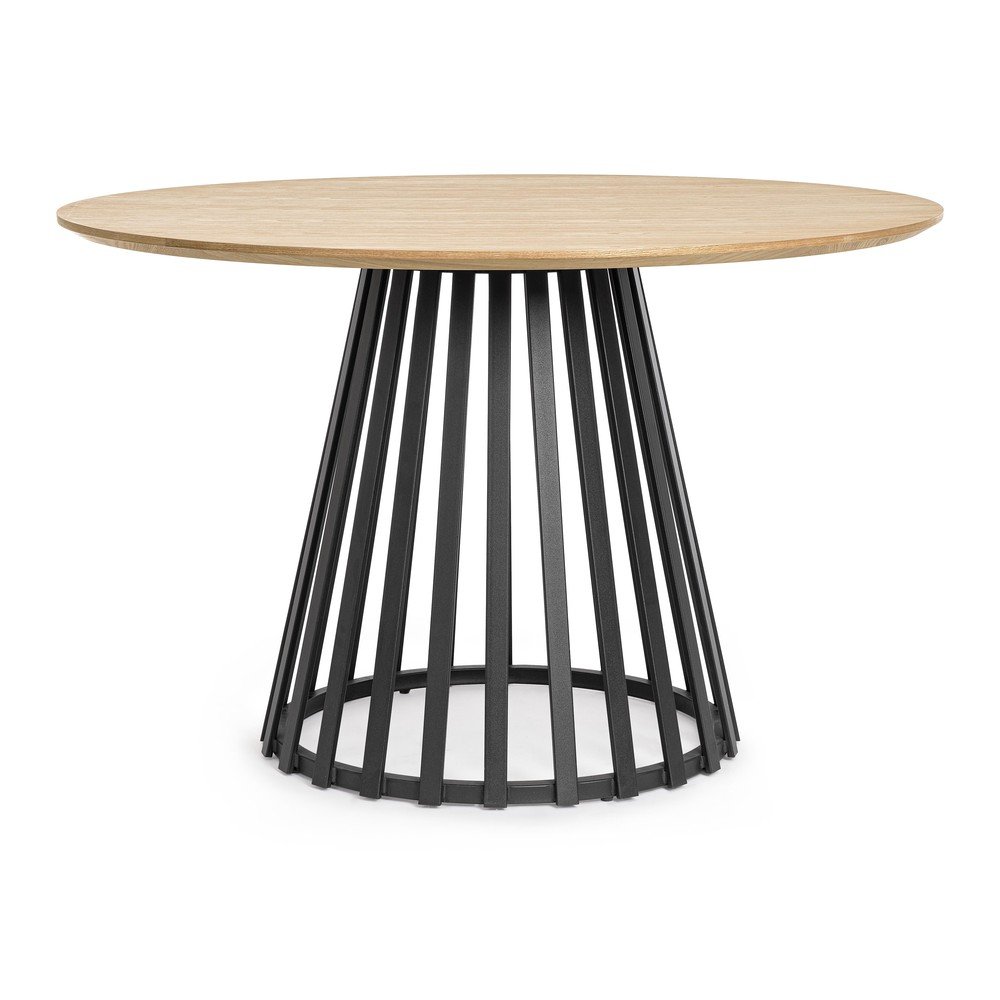 Okrągły stół z blatem w dekorze jesionu ø 120 cm Cillian – Bizzotto