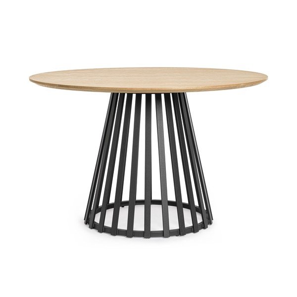 Okrągły stół z blatem w dekorze jesionu ø 120 cm Cillian – Bizzotto