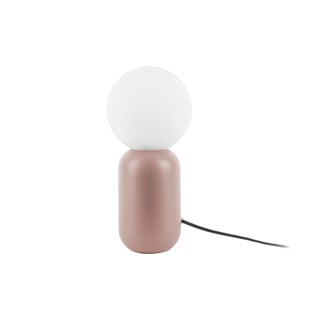 Jasnoróżowa lampa stołowa Leitmotiv Gala, wys. 32 cm