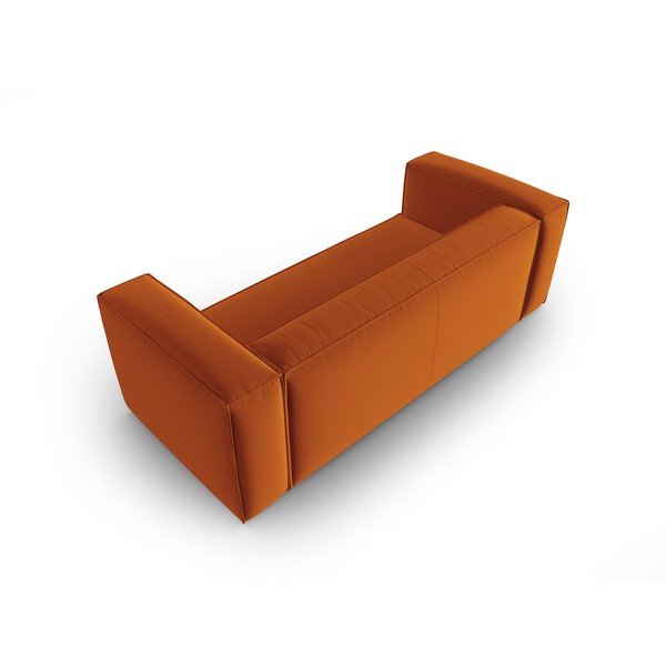 Pomarańczowa aksamitna sofa 200 cm Mackay – Cosmopolitan Design-image-3