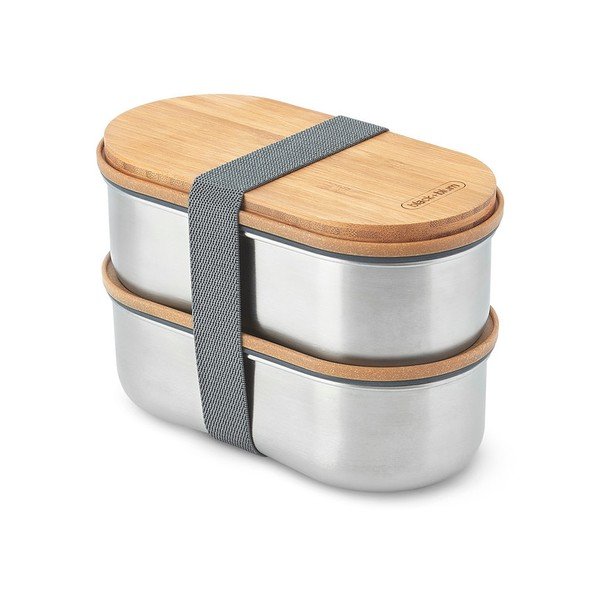 Lunchbox 2 szt. z podziałką Bento – Black + Blum-image-3