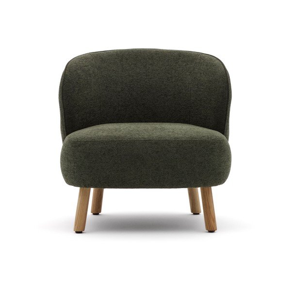 Zielony fotel z tkaniny szenilowej Ulit – Kave Home-image-2