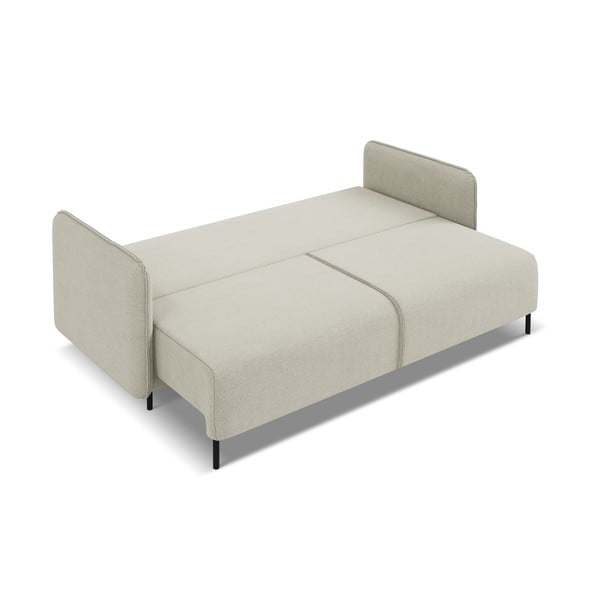 Beżowa rozkładana/ze schowkiem sofa 226 cm Luana – Makamii-image-4