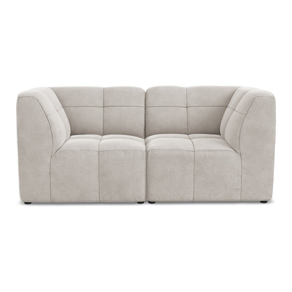 Beżowa aksamitna sofa 180 cm Aloha – Makamii