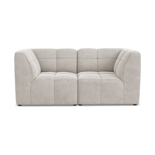 Beżowa aksamitna sofa 180 cm Aloha – Makamii