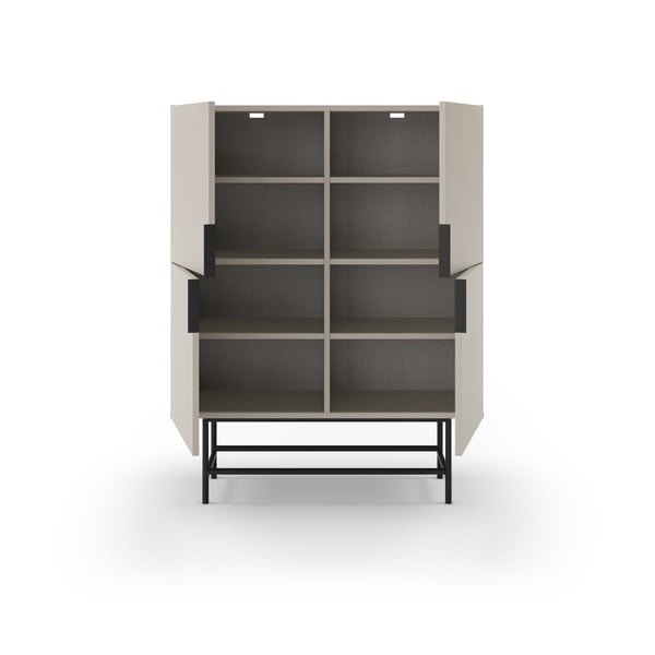 Kremowa szafka 100x128 cm Eldia – Marckeric-image-2