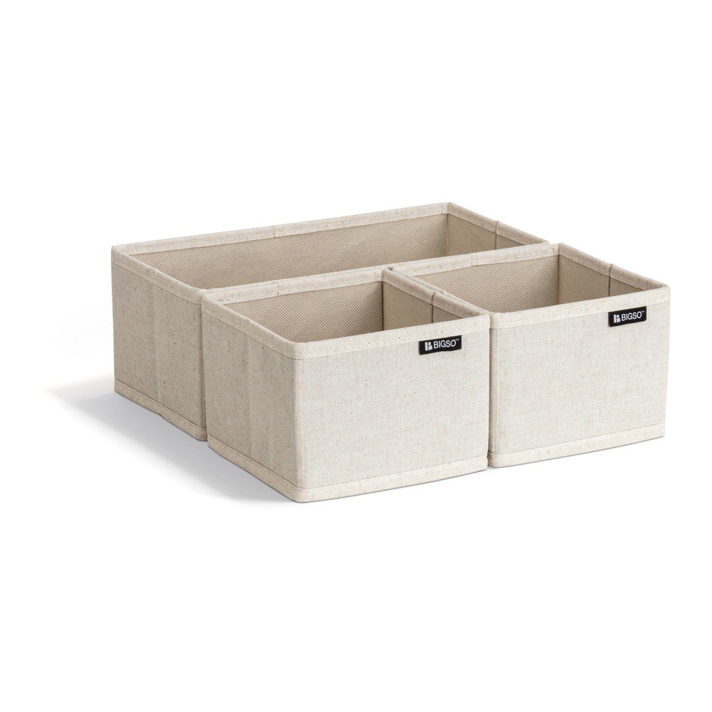 Tekstylne organizery do szuflady zestaw 3 szt. Soft Storage – Bigso (zdjęcie 5)
