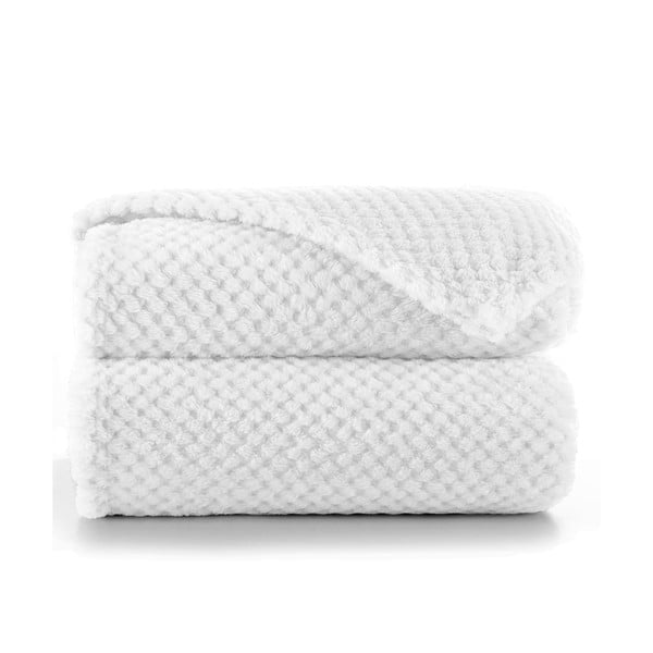 Biały koc z mikrowłókna DecoKing Henry, 150x200 cm-image-2