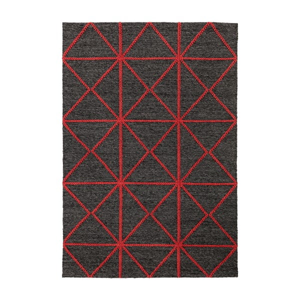 Czarno-czerwony dywan Asiatic Carpets Prism, 200x290 cm