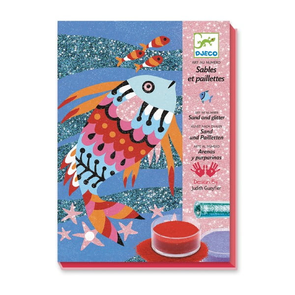 Zestaw artystyczny do zabawy z piaskiem Djeco Rainbow Fish-image-2
