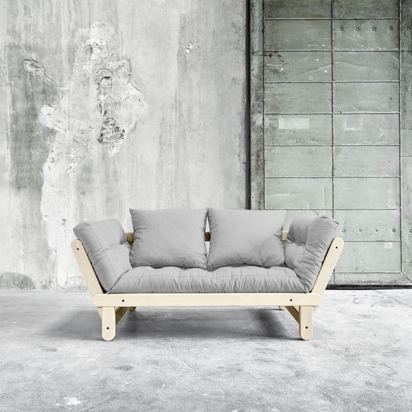 Sofa rozkładana Beat Natural/Light Grey