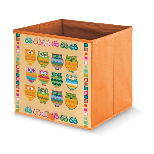 Pomarańczowe pudełko Domopak Stamps, dł. 32 cm