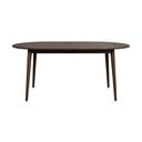 Ciemnobrązowy rozkładany stół z litego drewna dębowego 105x170 cm Tyler – Rowico