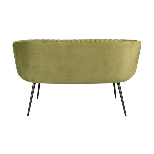 Zielona sofa z aksamitnym obiciem Majestic – Leitmotiv-image-3